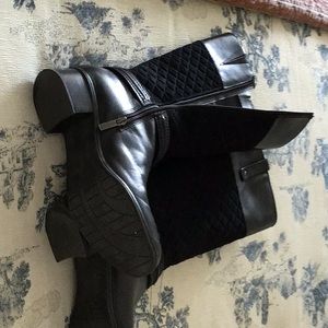 Womens high suede boots